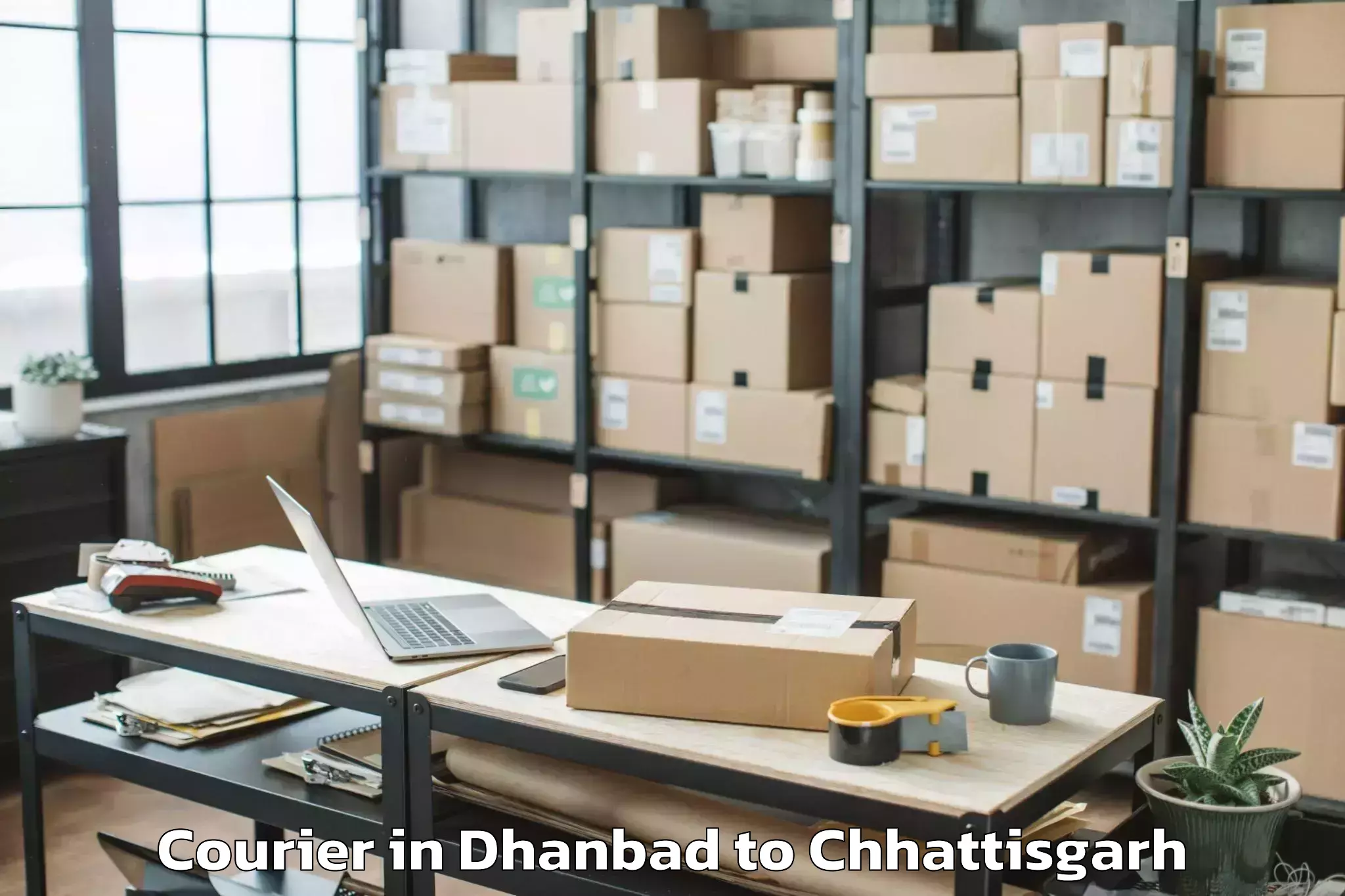 Book Dhanbad to Kurud Courier Online